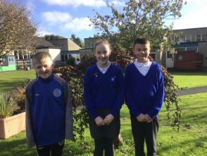 The leadership team for this year: Corey Mc Veigh (Chairperson of the School Council) Cara Rogers (Head Girl) Nataniel Klimczak (Head Boy)We are so lucky to have these children as leaders this year. Good luck and enjoy this year.